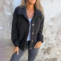 Damejakke i mykt teddy-materiale – Marisol