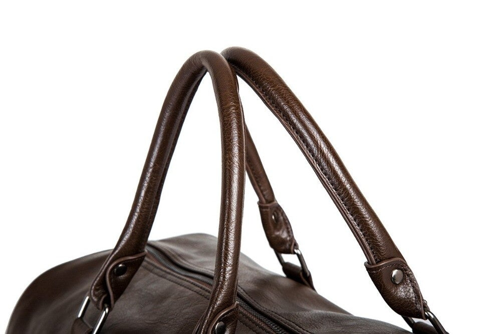 Large Capacity Leather Travel Bag – Lightweight & Durable Carry-On Luggage