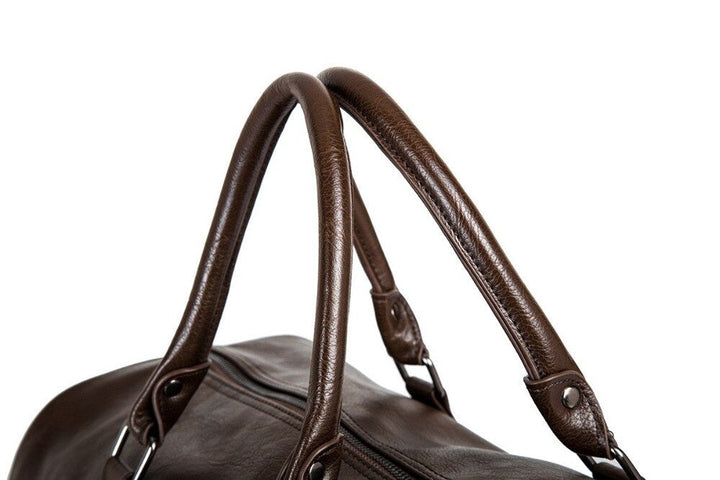 Large Capacity Leather Travel Bag – Lightweight & Durable Carry-On Luggage