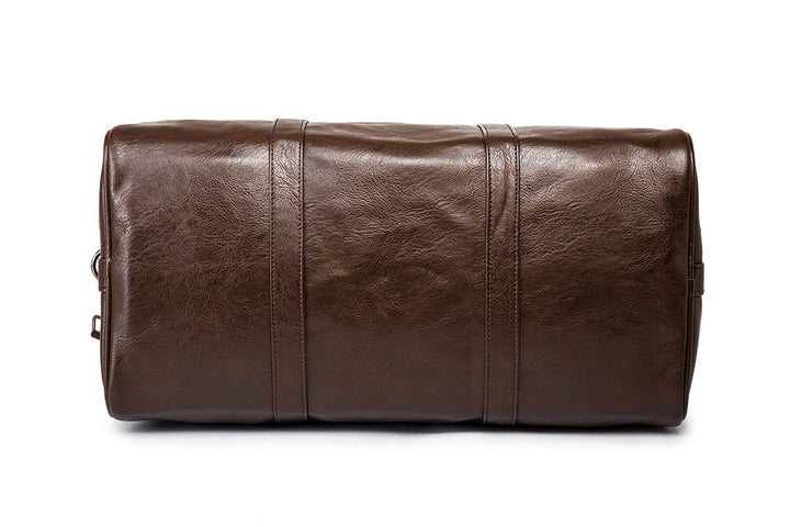 Large Capacity Leather Travel Bag – Lightweight & Durable Carry-On Luggage