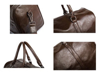Large Capacity Leather Travel Bag – Lightweight & Durable Carry-On Luggage