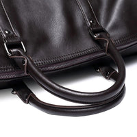 Large Capacity Leather Travel Bag – Lightweight & Durable Carry-On Luggage