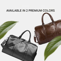 Large Capacity Leather Travel Bag – Lightweight & Durable Carry-On Luggage