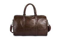Large Capacity Leather Travel Bag – Lightweight & Durable Carry-On Luggage