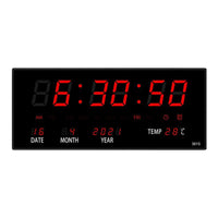 LED wall clock with mirror effect – Lumino