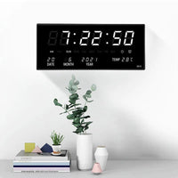 LED wall clock with mirror effect – Lumino