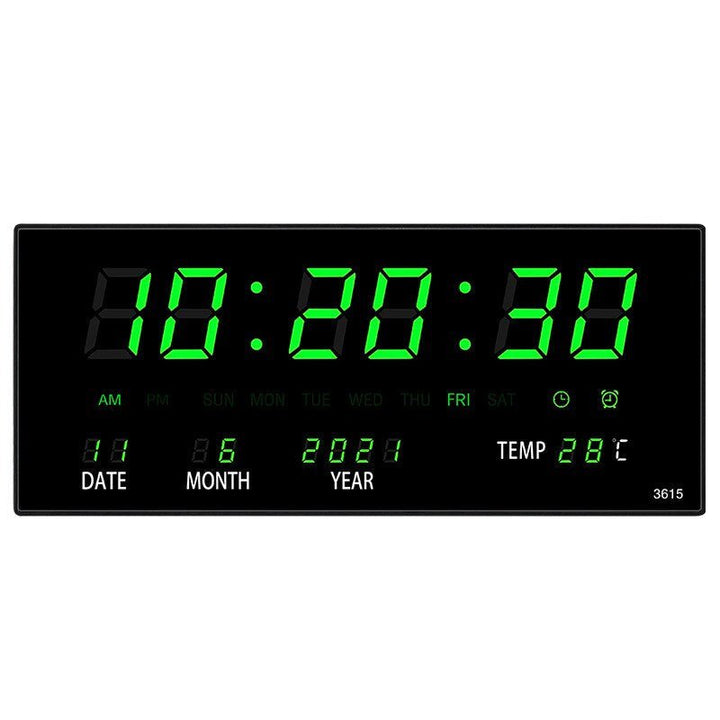 LED wall clock with mirror effect – Lumino