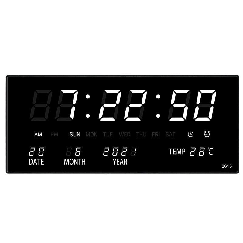 LED wall clock with mirror effect – Lumino
