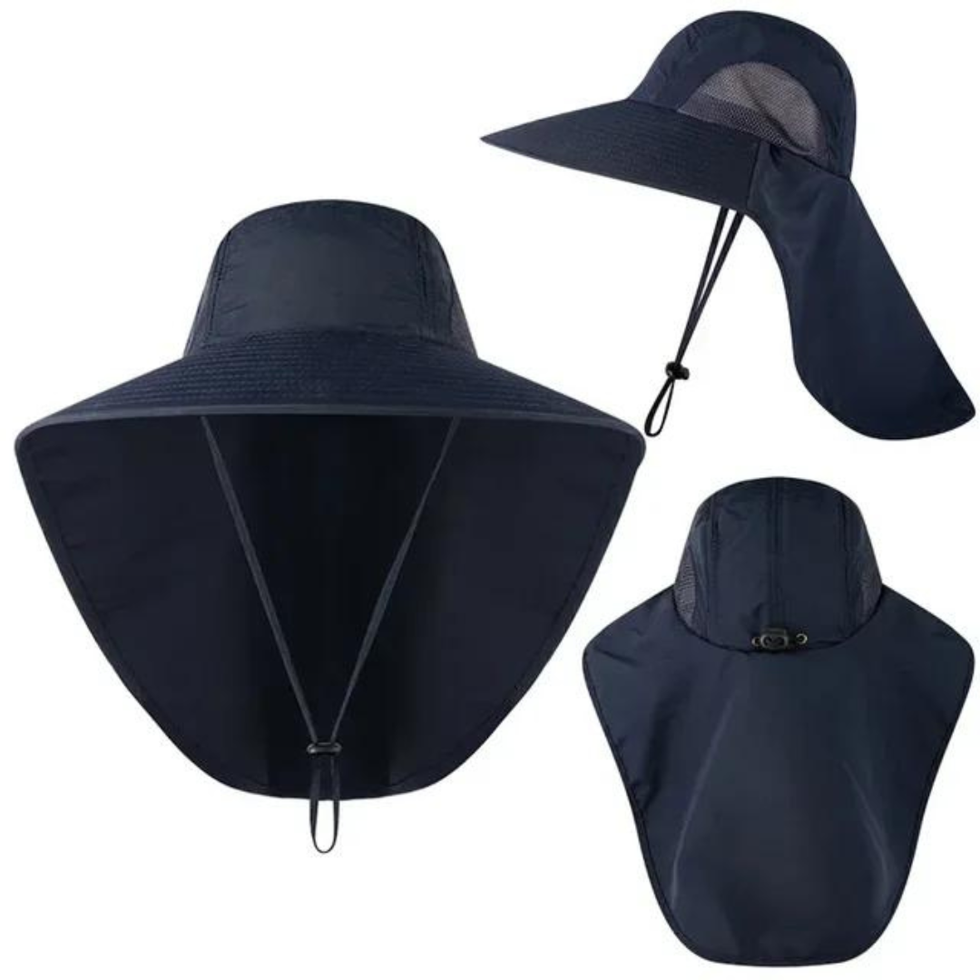 UV Protection Sun Hat for Women with Net & Drawstring – Freja