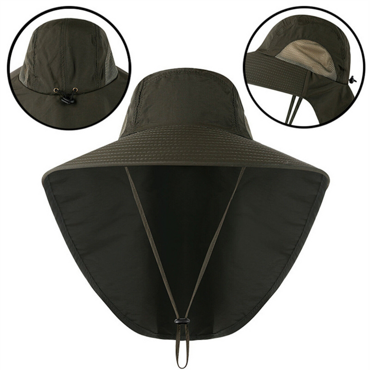 UV Protection Sun Hat for Women with Net & Drawstring – Freja
