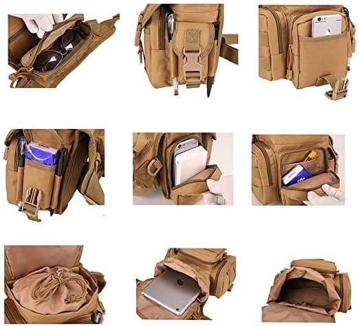 Durable Tactical Thigh Bag for Men – Waterproof Multi-Pocket Design