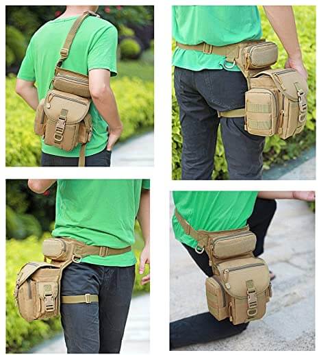 Durable Tactical Thigh Bag for Men – Waterproof Multi-Pocket Design