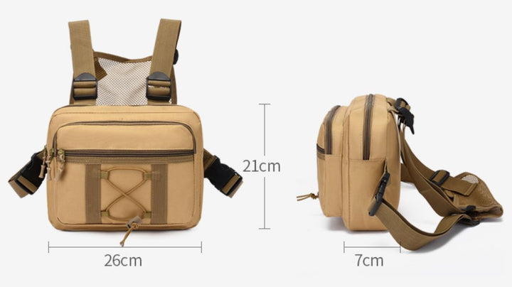 Bolsa táctica de pecho sostenible – equipo multi-bolsillo impermeable para exteriores
