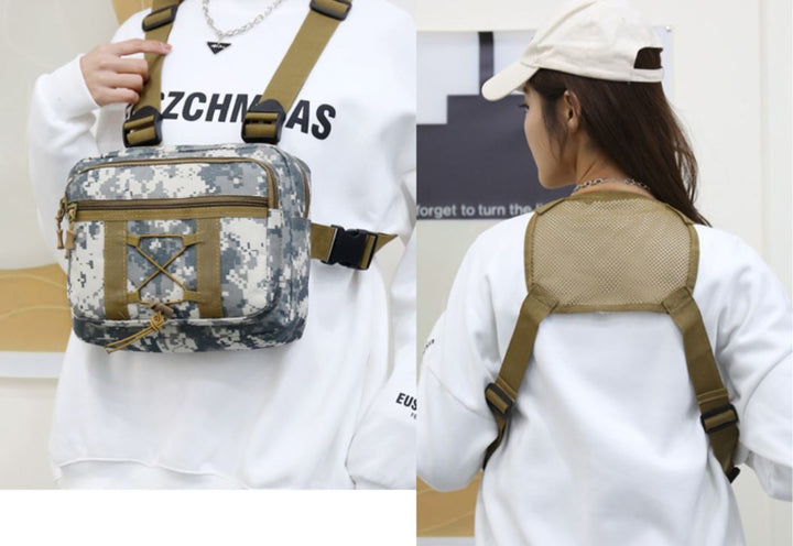 Bolsa táctica de pecho sostenible – equipo multi-bolsillo impermeable para exteriores