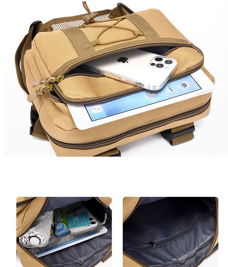 Bolsa táctica de pecho sostenible – equipo multi-bolsillo impermeable para exteriores