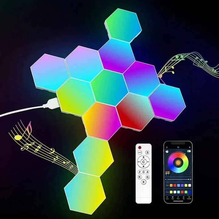 Iluminación hexagonal interactiva – GlowHex