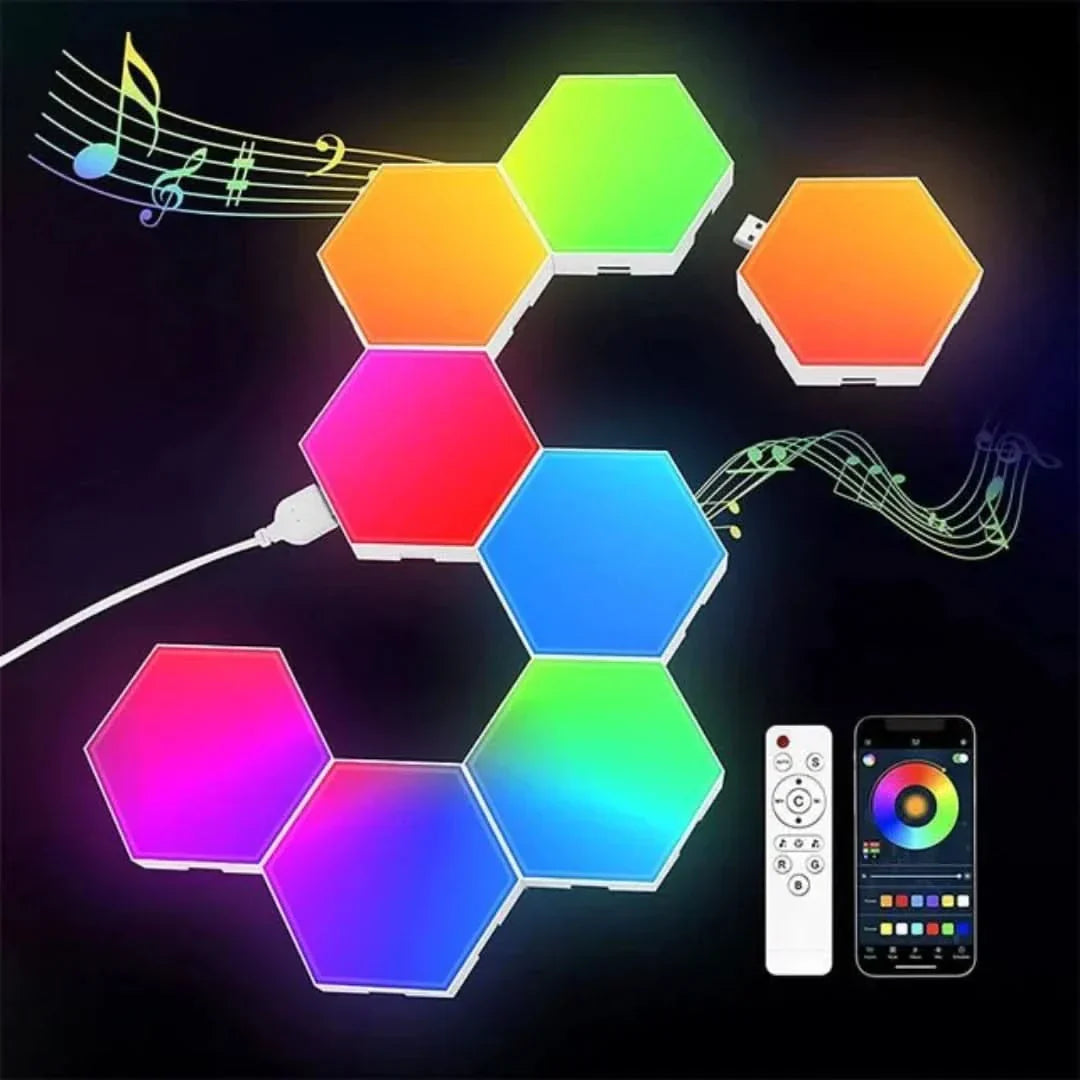 Iluminación hexagonal interactiva – GlowHex