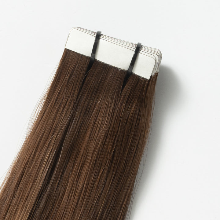 Extensiones de cabello con cinta – Veloura Tape (Balayage marrón cálido 2+7)