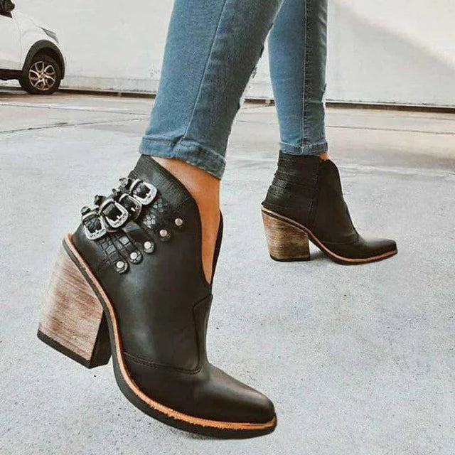 Women's Ankle Boots with Heel – Clara