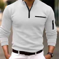 Luxe Men's Sweater with Zipper - Davy