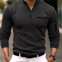 Luxe Men's Sweater with Zipper - Davy