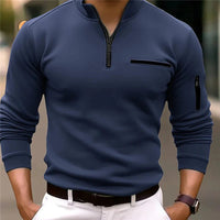 Stylish men's sweaters with quarter zipper – Lorenzo