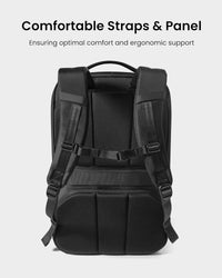 38L TSA-friendly carry-on travel backpack with laptop compartment