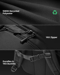 38L TSA-friendly carry-on travel backpack with laptop compartment
