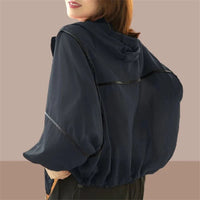 Airy Women's Summer Hoodie Jacket with Oversized Fit – Zoë