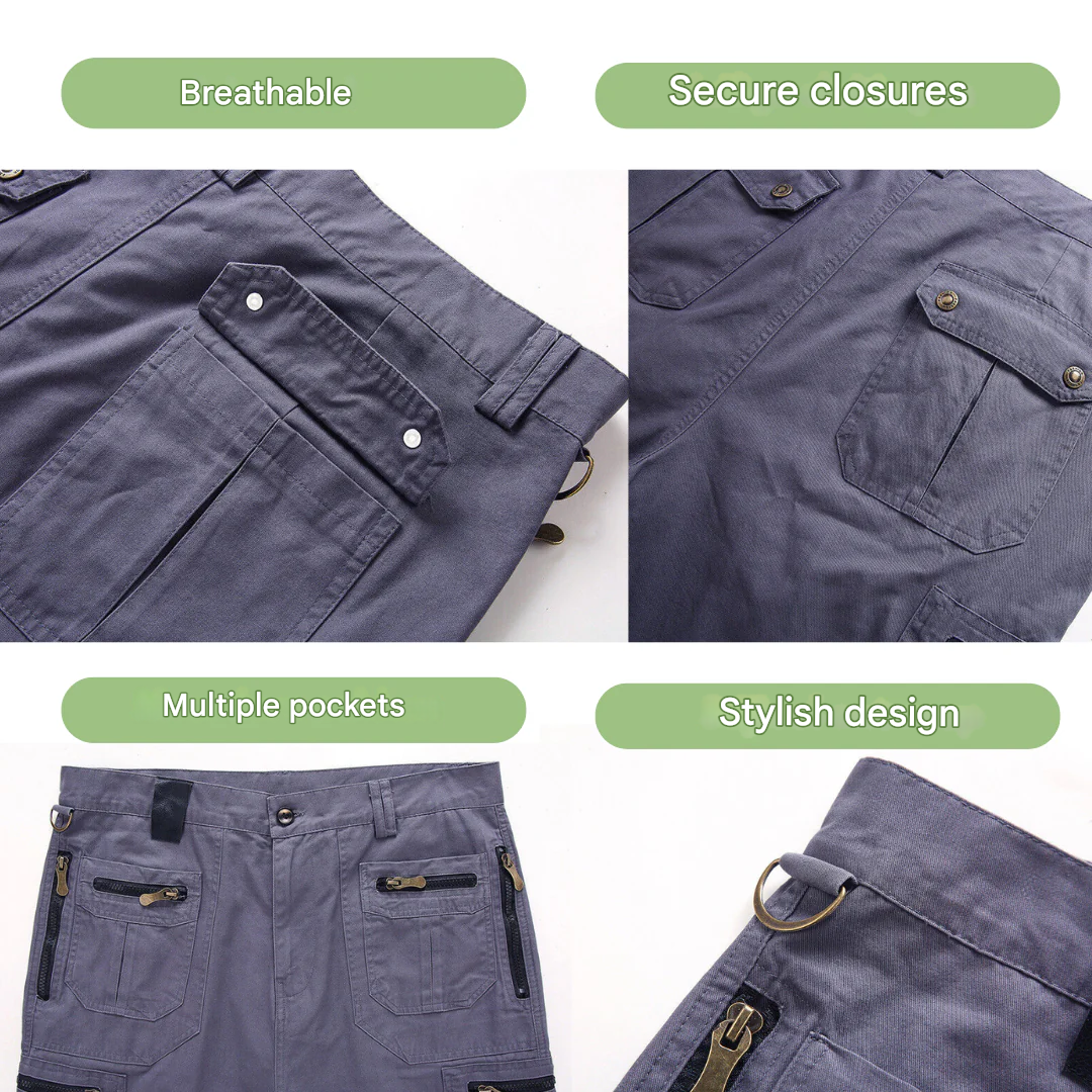 Hurtigtørrende outdoor cargoshorts til herrer – TrailFlex
