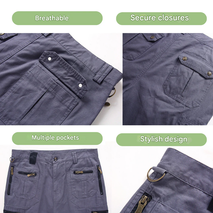 Hurtigtørrende outdoor cargoshorts til herrer – TrailFlex