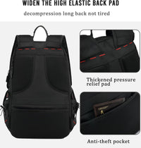 60L Waterproof Travel Backpack with USB Port and Shoe Compartment