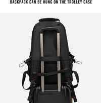 60L Waterproof Travel Laptop Backpack with USB and Shoe Compartment