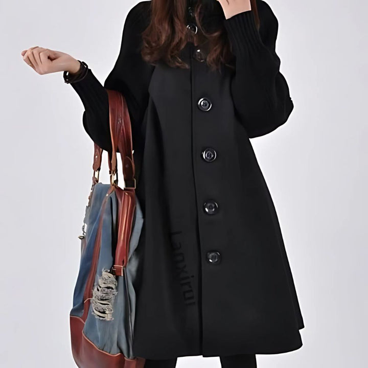 Long women's jacket with buttons – Mirella