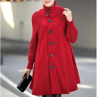 Long women's jacket with buttons – Mirella