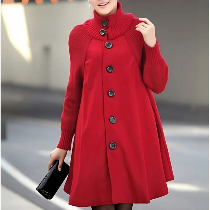 Long women's jacket with buttons – Mirella