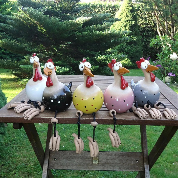 Cheerful Garden Chickens - Bring Your Yard to Life! 1