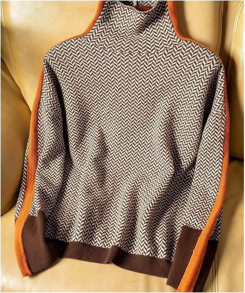 Damen Rollkragenpullover aus weichem Strick – Amira