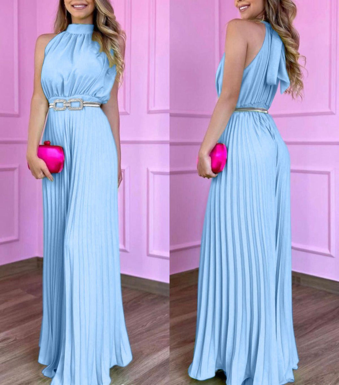 Plisseret jumpsuit – Gaia | Smukt luftigt sommerlook