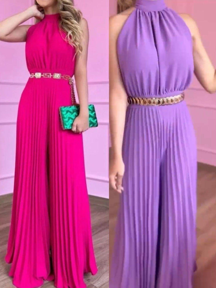 Plisseret jumpsuit – Gaia | Smukt luftigt sommerlook