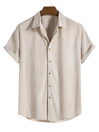 Trendy Men's Summer Set with Stripe Look - Beach Style