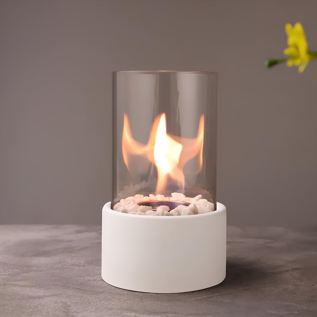 Klassisk olielampe med åben flamme - Lumora