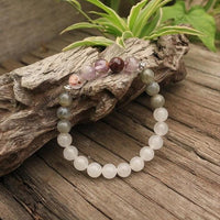 Labradorite, Jade and Amethyst Mala – Seraphine