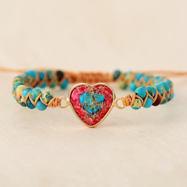 Liebesbånd Jaspis Armbånd - Amélie