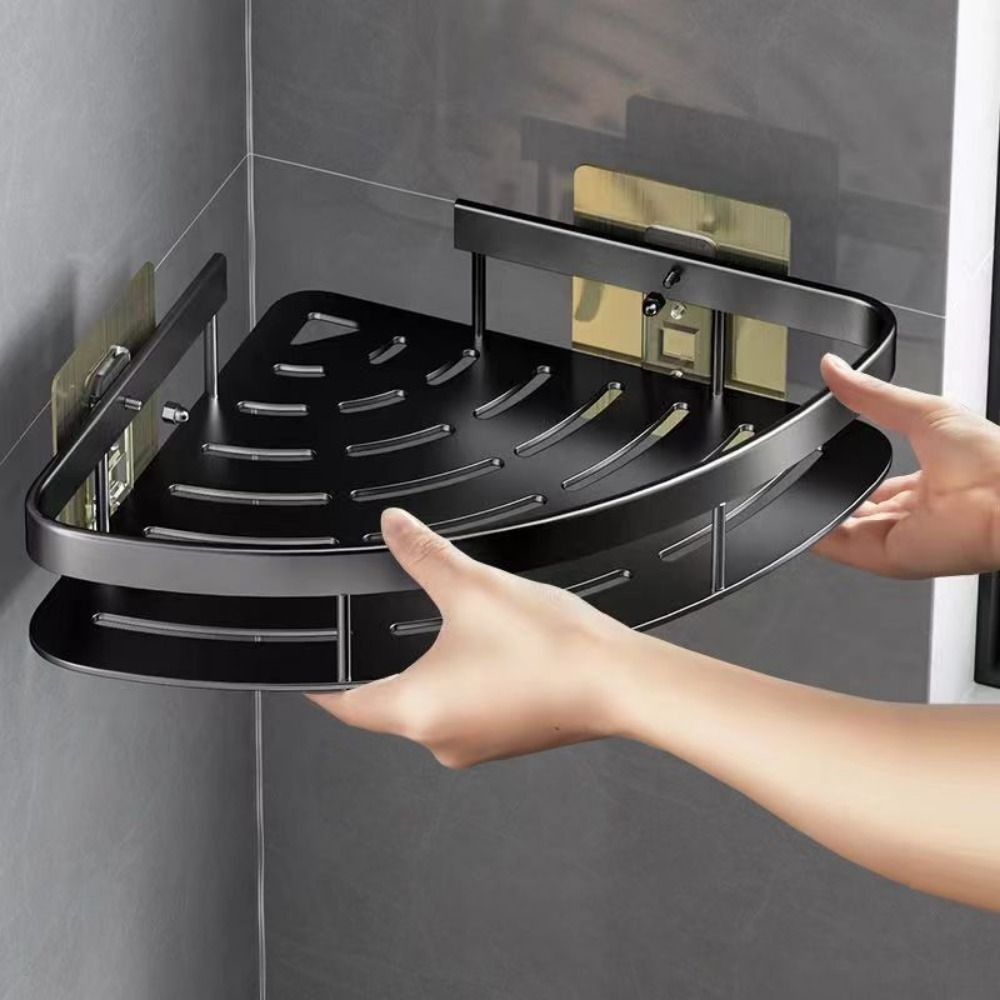 Aluminium Wandregal für Badezimmer-Ecken - Cornerix