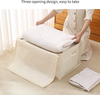 Canvas Dress Storage Organizer Set – Double Zipper Pocket with Handles and Viewing Window