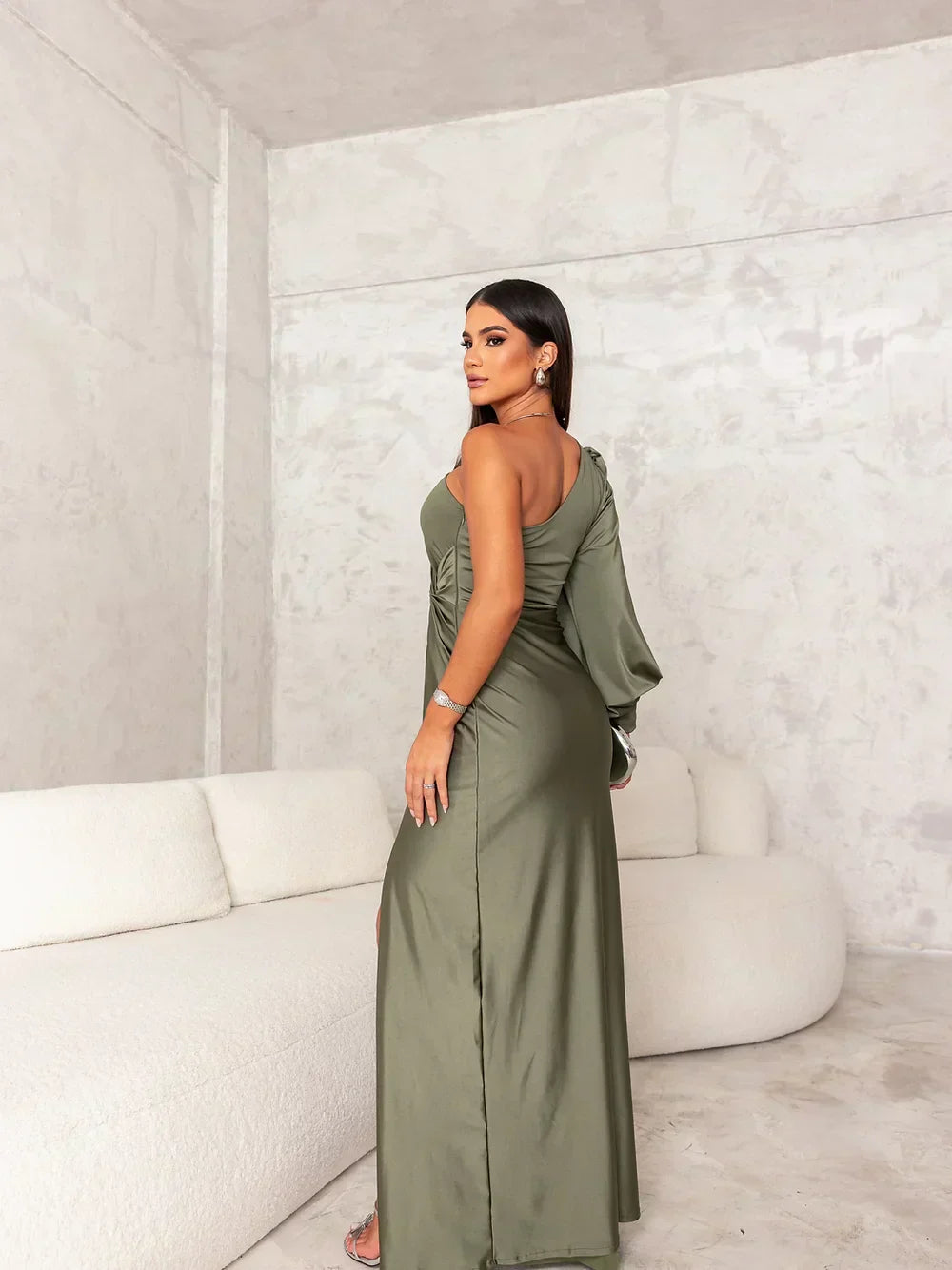 Ein-Schulter Abendkleid für einen Raffinierten Look - Ravina