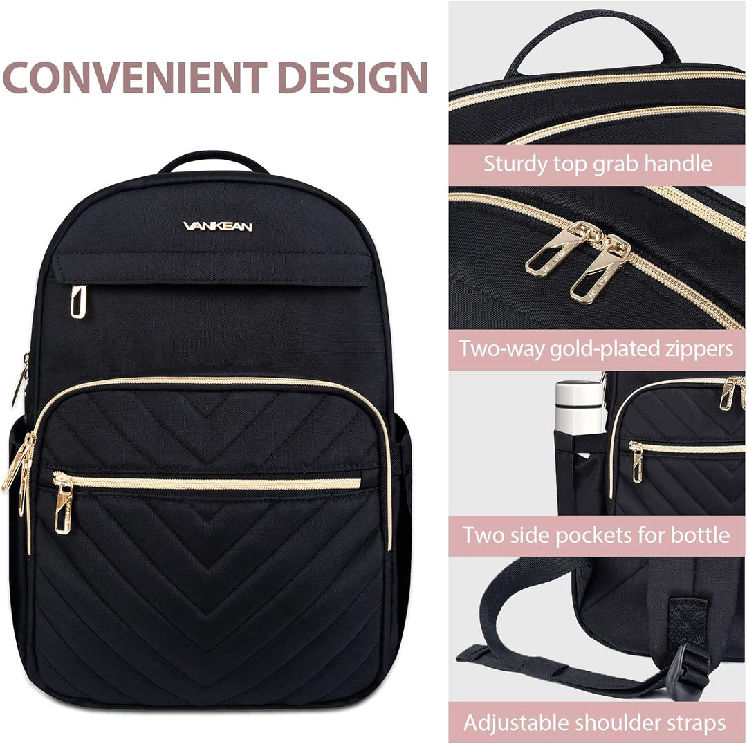 Lightweight Waterproof Laptop Backpack with USB Port – Compatible with 15.6"