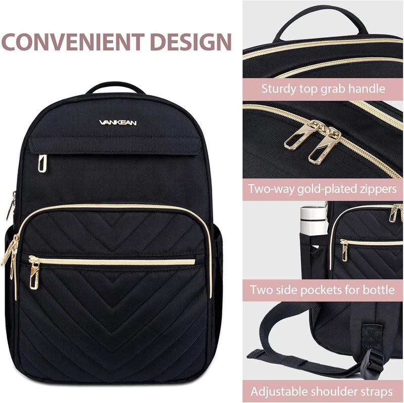 Lightweight Waterproof Laptop Backpack with USB Port – Compatible with 15.6"