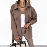 Stylish Wool-Look Jacket for Women - Sophie